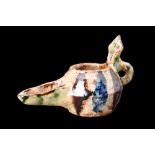 SELJUK POTTERY OIL LAMP