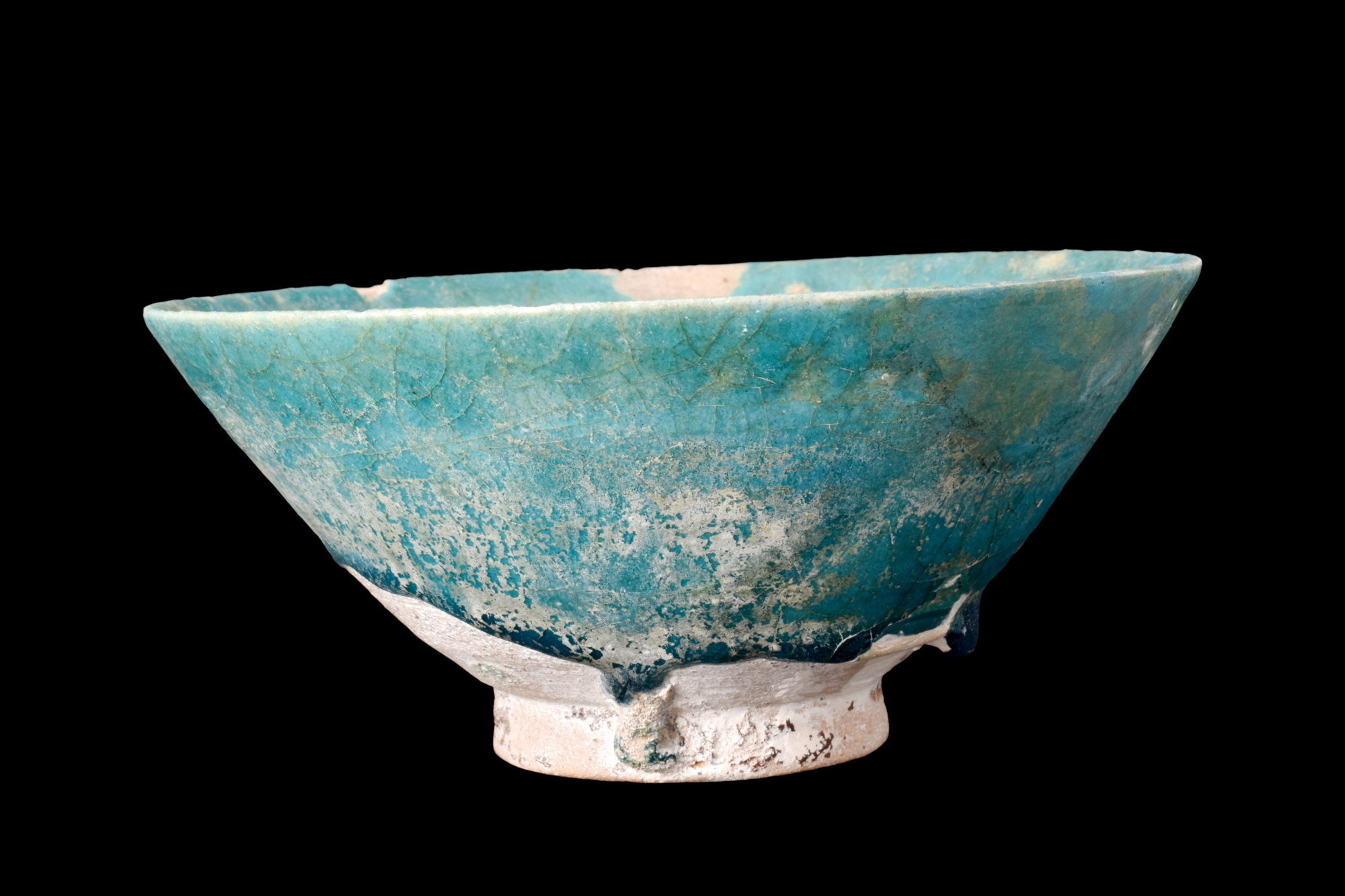 KASHAN TURQUOISE POTTERY BOWL - Image 2 of 5