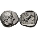 ATTICA, ATHENS AR. TETRADRACHM