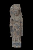 GANDHARAN SCHIST FIGURE OF BODHISATTVA