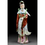 CHINESE PORCELAIN FEMALE FIGURE