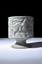 BACTRIAN SCHIST CUP WITH LION