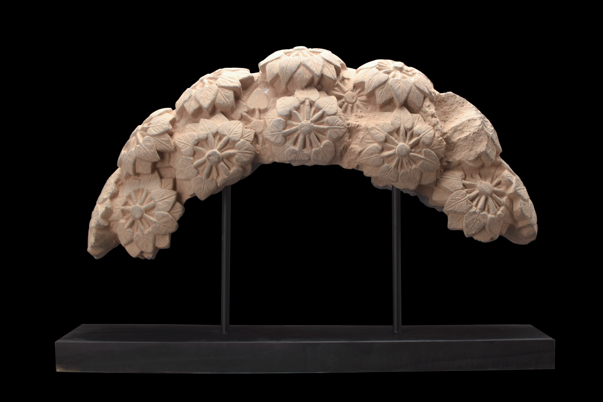 GANDHARAN SCHIST FLORAL FRIEZE