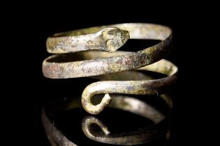 ROMAN BRONZE SNAKE RING