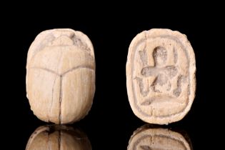 EGYPTIAN STEATITE SCARAB