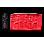 CYPRIOT OR ANATOLIAN STONE CYLINDER SEAL