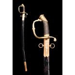 RUSSIAN INFANTRY OFFICERS SABRE WITH SCABBARD, M1826