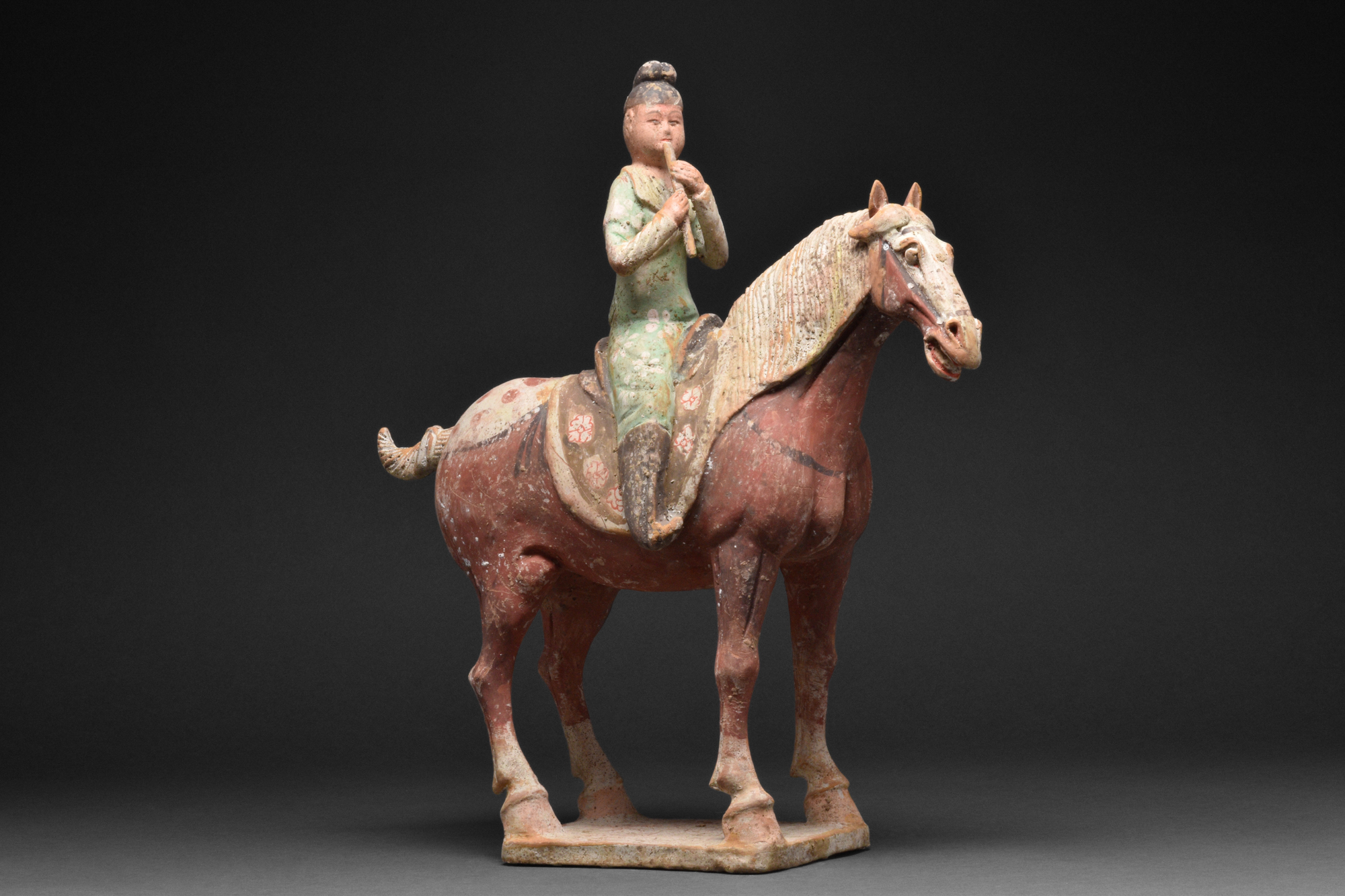 CHINESE TANG DYNASTY TERRACOTTA RIDER ON HORSE - TL TESTED - Image 2 of 7