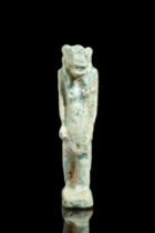 EGYPTIAN FAIENCE AMULET OF TAWARET