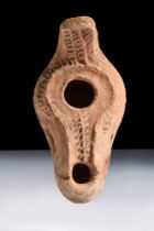 ROMAN TERRACOTTA OIL LAMP