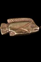 EGYPTIAN GOLD TILAPIA FISH PENDANT