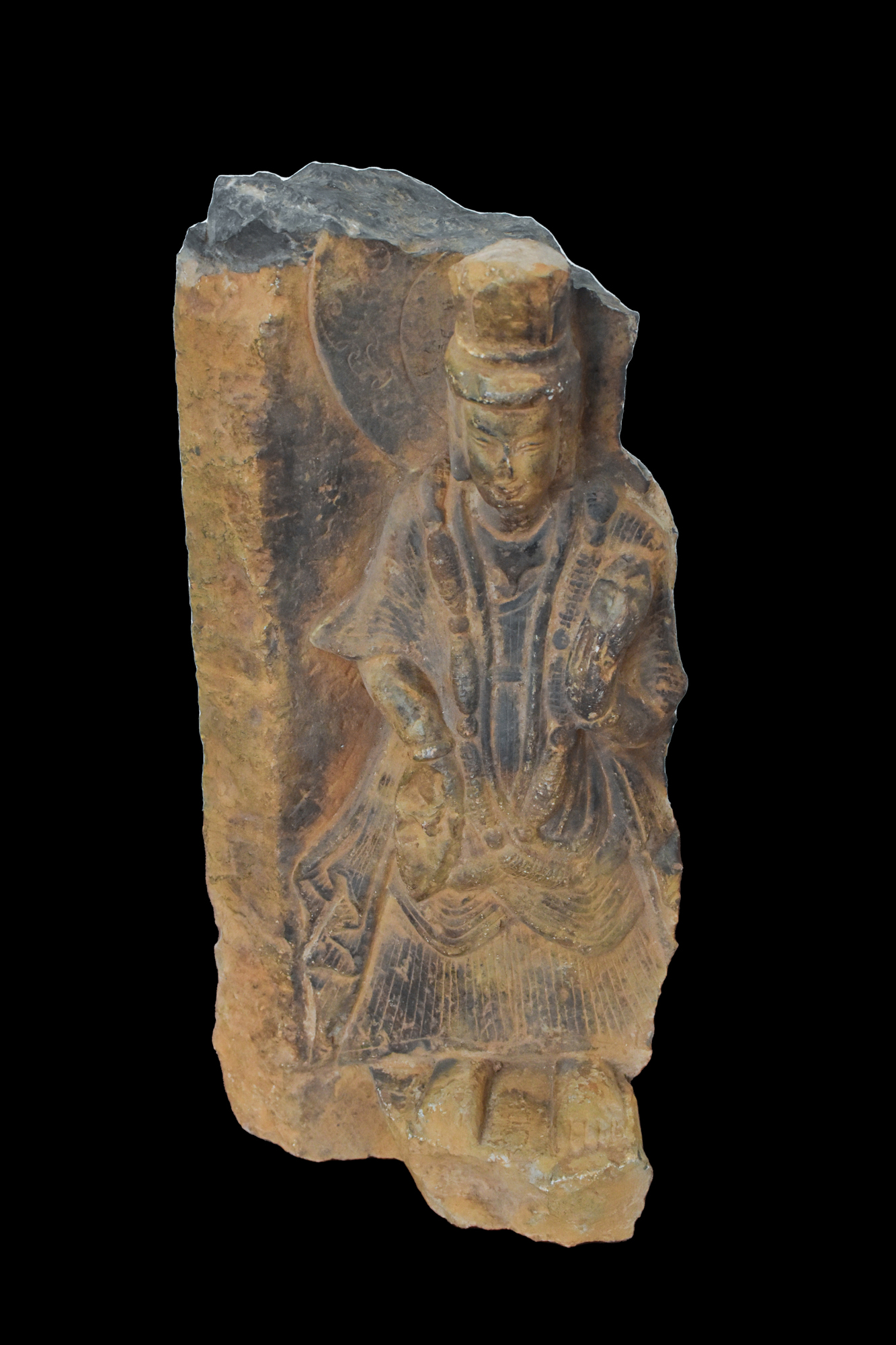 CHINESE WESTERN WEI STONE PANEL WITH BODHISATTVA - Image 8 of 8