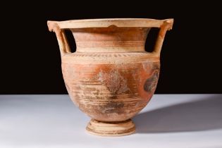 HELLENISTIC POTTERY COLUMN KRATER