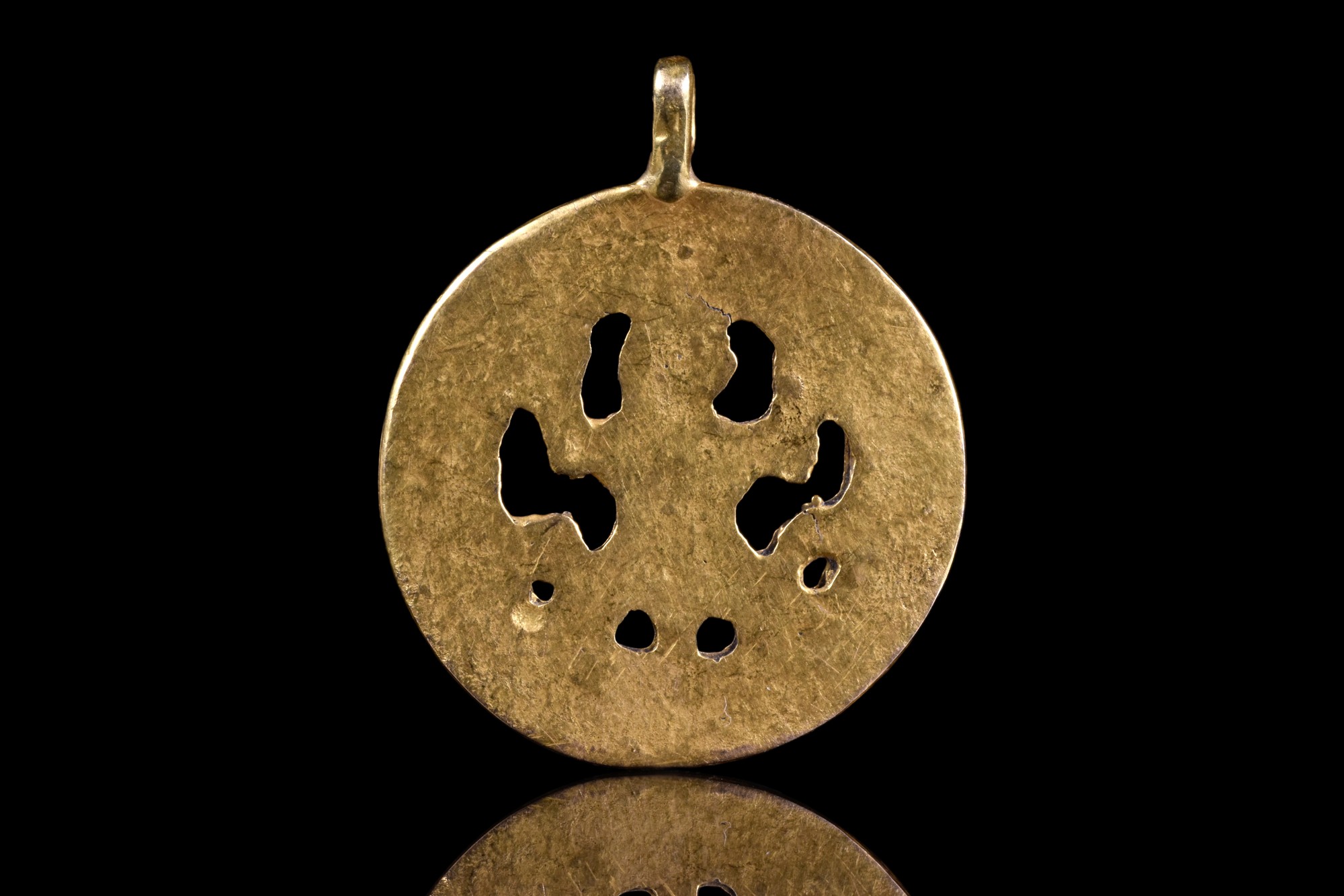 PSEUDO ARABIC GOLD PENDANT WITH A FROG - Image 3 of 4