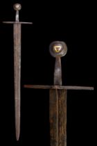 MEDIEVAL SWORD WITH ROUND POMMEL