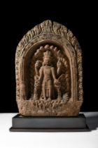 INDIAN STONE PANEL WITH VISHNU