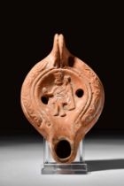 ROMAN TERRACOTTA OIL LAMP