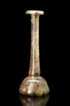 ROMAN GLASS CANDLESTICK UNGUENTARIUM