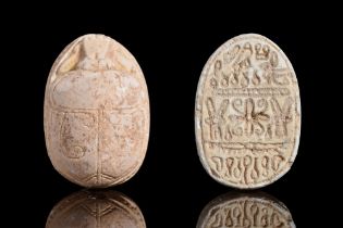 EGYPTIAN STEATITE SCARAB