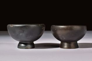 CAMPANIAN PAIR OF FOOTED CUPS