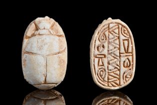 EGYPTIAN STEATITE SCARAB