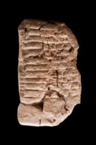 OLD BABYLONIAN CUNEIFORM ADMINISTRATIVE TABLET