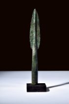 ANCIENT GREEK HOPLITE BRONZE SPEARHEAD