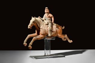 CHINESE TANG DYNASTY TERRACOTTA SOGDIAN RIDER - TL TESTED