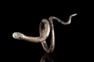 ROMANO-EGYPTIAN SILVER SNAKE RING