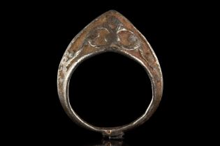 MEDIEVAL SILVER ARCHER'S RING