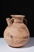 AMLASH TERRACOTTA SPOUTED VESSEL