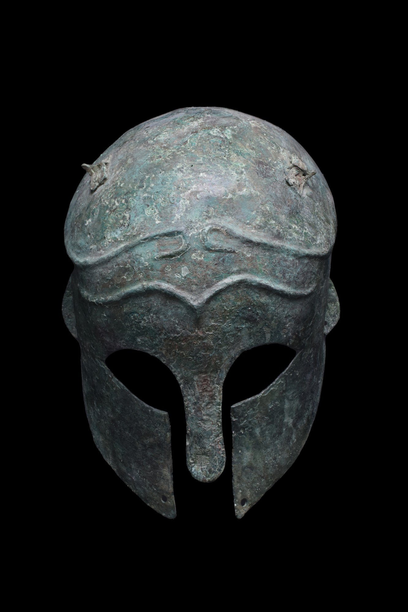 RARE GREEK CORINTHIAN BRONZE HELMET