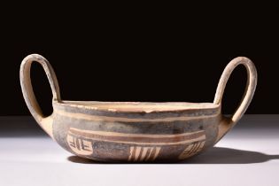 DAUNIAN BICHROME POTTERY KYLIX