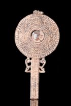 ROMAN LEAD VOTIVE MIRROR