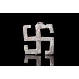 ROMAN BRONZE SWASTIKA BROOCH