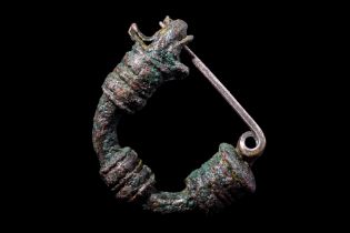 GREEK PHRYGIAN BRONZE BOW BROOCH