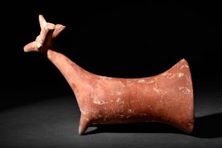 AMLASH ZOOMORPHIC TERRACOTTA RHYTON