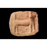 OLD BABYLONIAN POTTERY PLAQUE