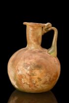 ROMAN GLASS BOTTLE WITH HANDLE