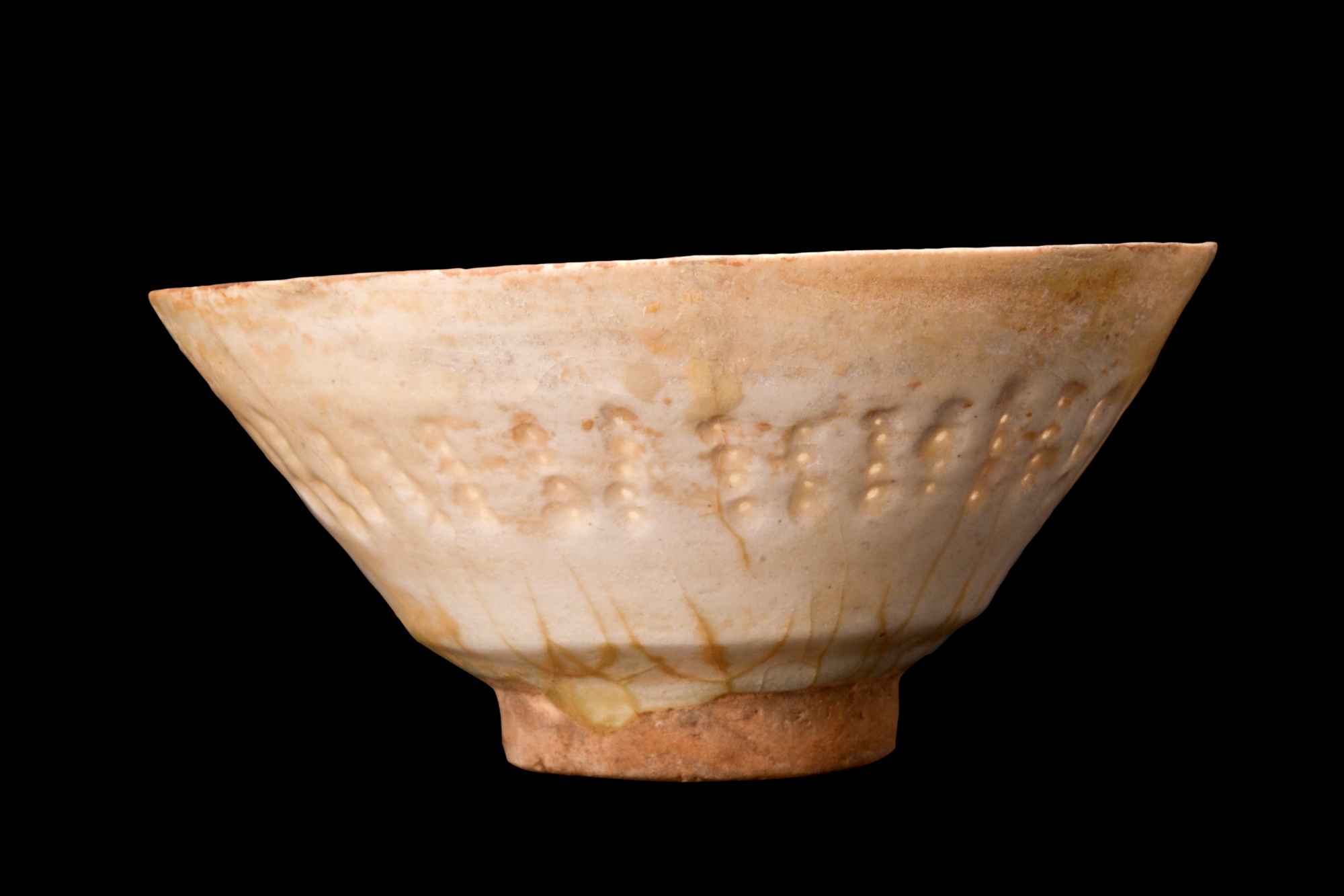 KASHAN PIERCED WHITE WARE POTTERY BOWL - Bild 3 aus 3