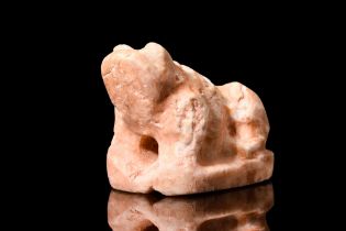 EGYPTIAN ALABASTER FROG AMULET