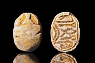 EGYPTIAN STEATITE SCARAB