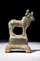 ROMAN BRONZE BULL FIGURE