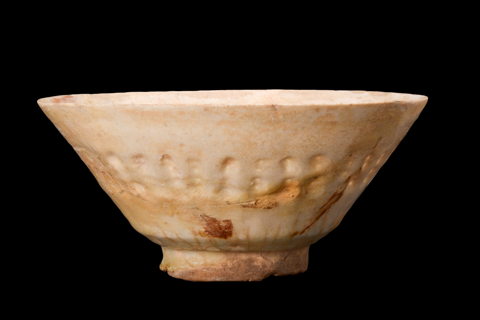 KASHAN PIERCED WHITE WARE POTTERY BOWL - Bild 2 aus 3