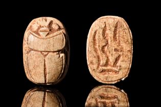 EGYPTIAN STEATITE SCARAB