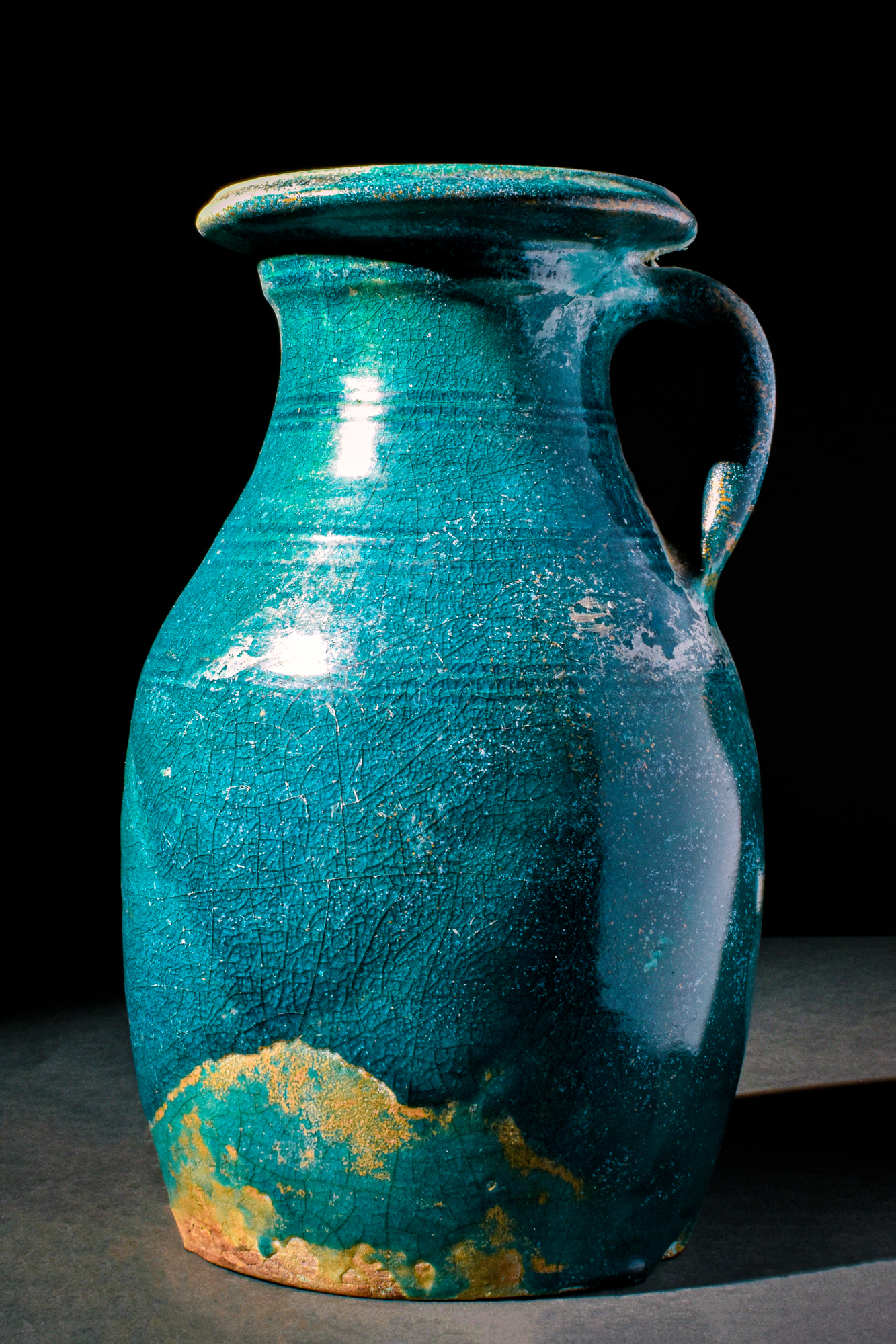 PARTHIAN BLUE GLAZED JUG