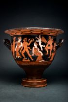 ATTIC BELL KRATER WITH DIONYSIAC SCENE