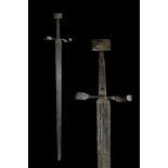 LATE MEDIEVAL IRON SWORD