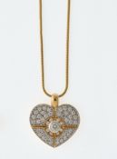 Moncara Herzanhänger mit Kette