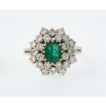 Brillant-Smaragd-Ring